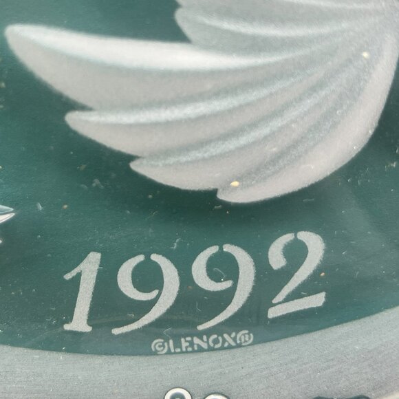 🆕NWT Lenox Holiday Crystal Collector's Plate Ltd. Edition Christmas 1992 W/Box - Picture 4 of 9